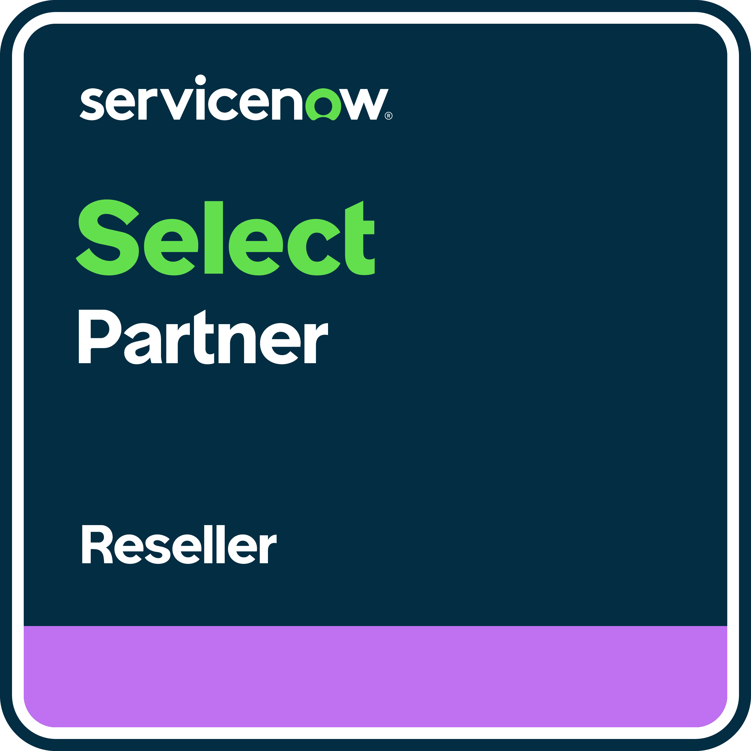 ServiceNow Select Partner Reseller badge